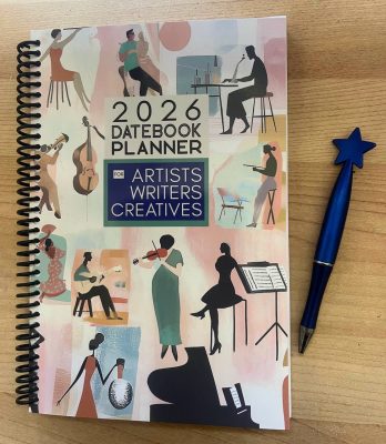 datebook planner with blue star pen copy